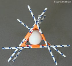 egg drop science experiment straws