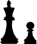 PA Virtual clipart of two chess pieces