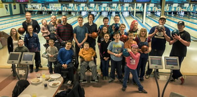 PA Virtual students and teachers at bowling alley