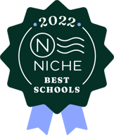 Niche 2022 Best Schools Badge - Dark